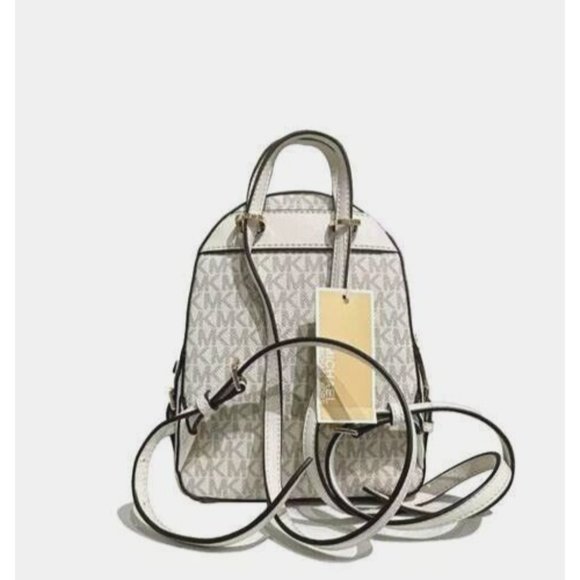New Michael Kors Jaycee Extra-Small Convertible Backpack Light Cream Multi - Picture 3 of 3